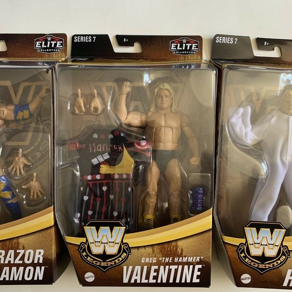 WWE Elite Legends Series 7 Set Of 3 Greg Valentine - Picture 5 of 6